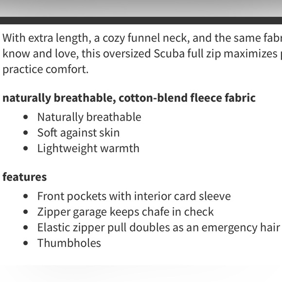 Lululemon Scuba Oversized Funnel-Neck Zip Up Hoodie size M/L - Picture 7 of 13